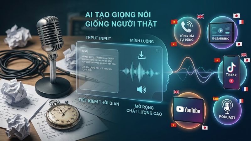 Cách AI tạo giọng nói giống người thật