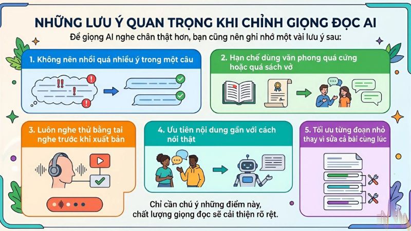 Cách chỉnh giọng đọc AI giống thật