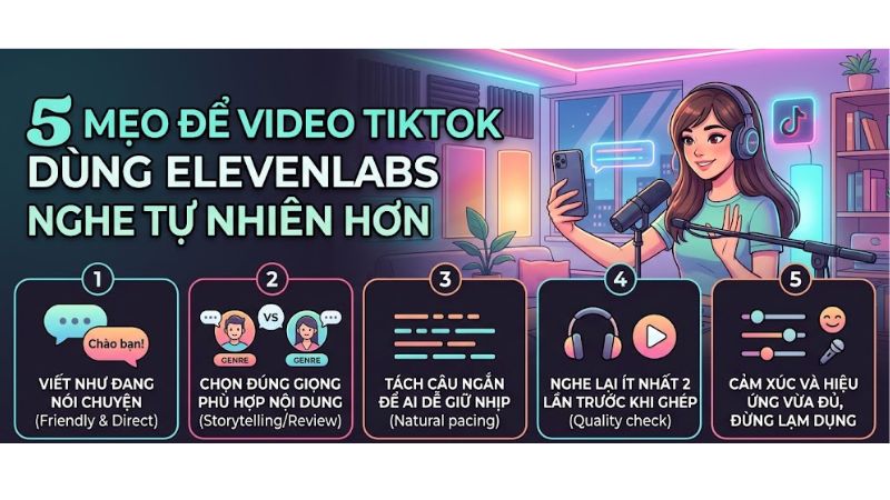 Cách dùng ElevenLabs làm video TikTok