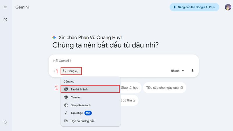 Câu lệnh Gemini tạo ảnh cưới