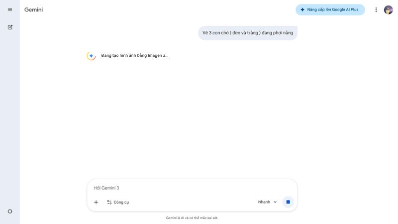 Gemini tạo ảnh