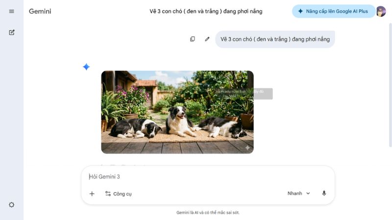 Gemini tạo ảnh