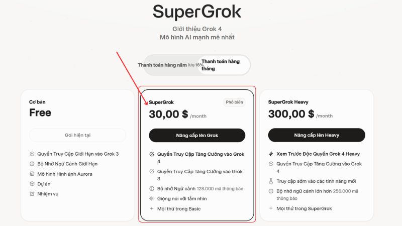 nâng cấp Grok AI