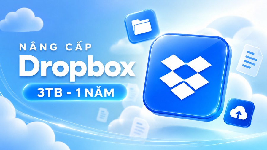 Tài Khoản Dropbox Giá Tốt - Hỗ trợ nâng cấp