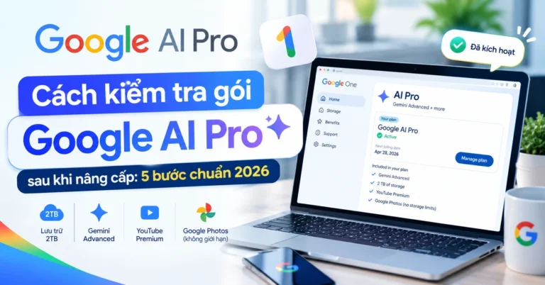 Cách kiểm tra gói Google AI Pro